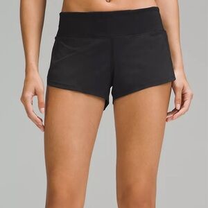 Lululemon low rise speed up shorts (SIZE ZERO)